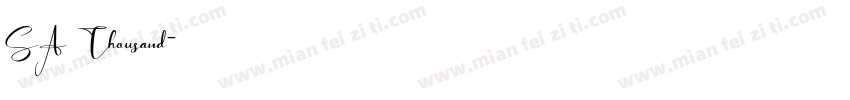 SA Thousand字体转换